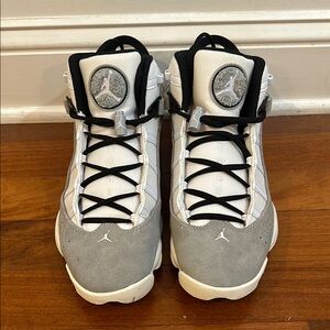 Jordan Retro White and Gray Men's Shoes